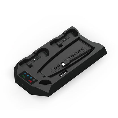 PS5/Slim/Pro Cooling Station with Controller Charging Station for Sony Console Playstation 5 Slim&Standard Disc