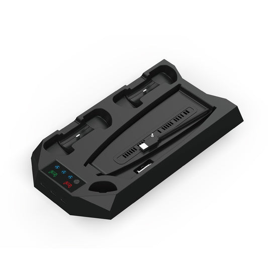 PS5/Slim/Pro Cooling Station with Controller Charging Station for Sony Console Playstation 5 Slim&Standard Disc