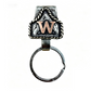 Vintage Western Cowboy Letter Keychain
