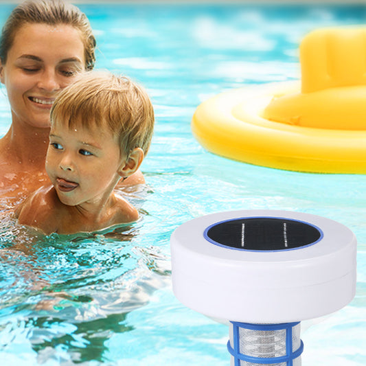 🏊‍♀️ 50% OFF NOW ! 💧NO MORE HARSH CHLORINE! Solar Pool Ionizer | Solar-powered copper-silver ion sanitizer, cuts chlorine by up to 85%, inhibits algae & bacteria, gentle on skin/eyes, just float in pool for crystal clean water🏖️