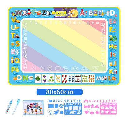 🔥 Promotion 49% OFF - Water Doodle Mat ,Aqua Painting Drawing Mat Mess Free Learning Toy Mat