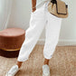 🎁 50% OFF !! 👖🌿 Casual Cotton and Linen Pants for Women – Breathable, High-Waisted & Ankle-Length Elegance ✨☀️