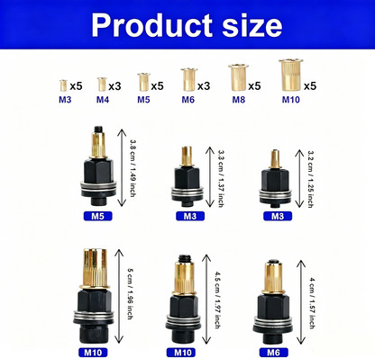 🔧 Heavy-Duty Rivet Nut Tool Kit – M3-M10