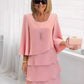💃LAST DAY SAEL 40% OFF!!✨Women's Tiered Ruffle Dress with Flared Sleeves
