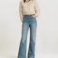 🔥Last 24 Hours Sale 50% OFF⏰👖Tummy Control Sailor Wide Leg Trousers