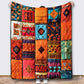 Cozy 9-Panel Sleeping Cats Pattern Blanket