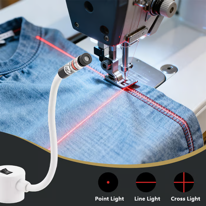 🌟 LIMITED‑TIME 50% OFF! ⚡Magnetic Positioning Quilting Laser Light For Sewing Machine – Crosshair & Dot Guide, Universal Fit ✨