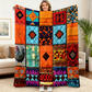 Cozy 9-Panel Sleeping Cats Pattern Blanket