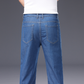Men's Casual Straight-Leg Denim Jeans