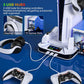 PS5/Slim/Pro Cooling Station with Controller Charging Station for Sony Console Playstation 5 Slim&Standard Disc