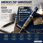 🔥 250th U.S. Anniversary Pen – Heirloom-Quality, 24K Gold-Plated & German-Made Nib – "What Will You Sign With America's 250th?" ✨