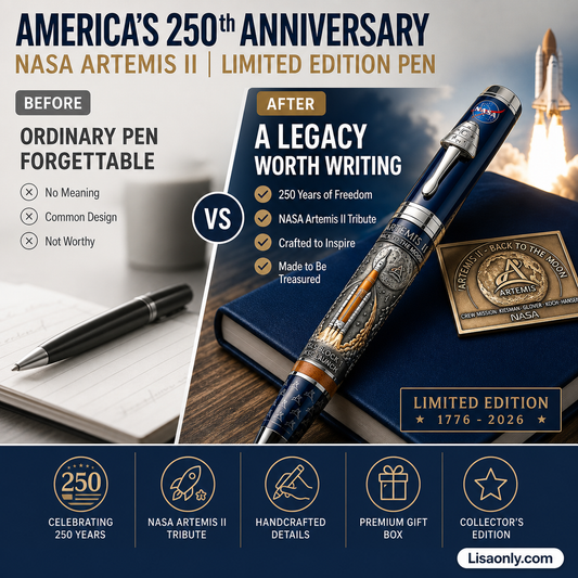 🔥 250th U.S. Anniversary Pen – Heirloom-Quality, 24K Gold-Plated & German-Made Nib – "What Will You Sign With America's 250th?" ✨