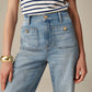 🔥Last 24 Hours Sale 50% OFF⏰👖Tummy Control Sailor Wide Leg Trousers