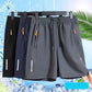 💎 -50% ON MEN'S ELASTIC SUMMER SHORTS! 💎 Breathable, Zippered Pockets & Stretch Fit🩳❄️