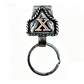 Vintage Western Cowboy Letter Keychain