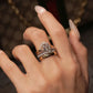Sparkly Teardrop Open Ring for Women