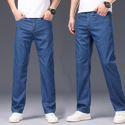 Men's Casual Straight-Leg Denim Jeans