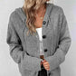 🏆LAST DAY SALE 50% OFF🔥Women's Autumn Knit Drawstring Hooded Coat
