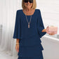 💃LAST DAY SAEL 40% OFF!!✨Women's Tiered Ruffle Dress with Flared Sleeves