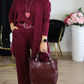 Elegant Longline Cardigan & Top & Pants 3-Pieces Set
