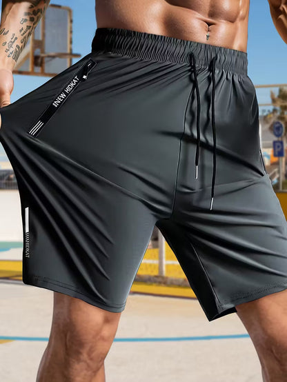 💎 -50% ON MEN'S ELASTIC SUMMER SHORTS! 💎 Breathable, Zippered Pockets & Stretch Fit🩳❄️