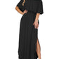 👗 LIMITED-TIME 50% OFF! ✨ Off-Shoulder Ruffled Maxi Dress – Side Slit, Pockets, Flowy 🌸