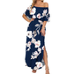 👗 LIMITED-TIME 50% OFF! ✨ Off-Shoulder Ruffled Maxi Dress – Side Slit, Pockets, Flowy 🌸