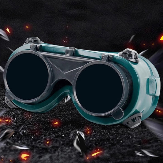 Fold-up welding goggles