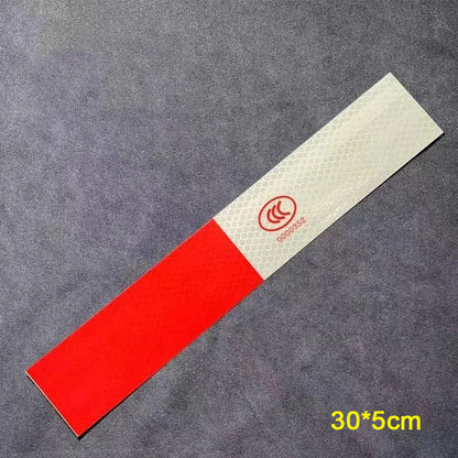 ⚠️ LIMITED-TIME 50% OFF! ✨ Red & White Reflective Stickers – High Visibility, Durable, Peel & Stick 🔦