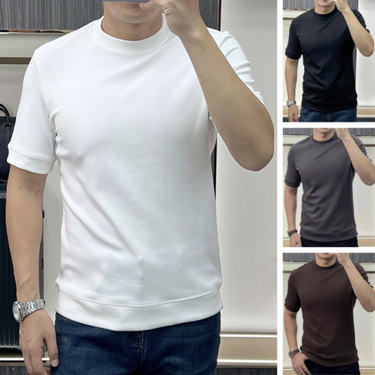 🎁Hot Sale 49% OFF⏳Men's Summer Simple Round-Neck Pure Cotton T-Shirt