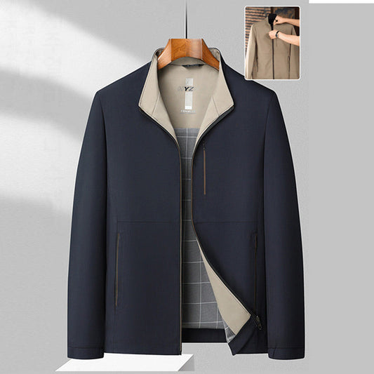 🔥(HOT 40% OFF)🔥 Middle-aged Men's Casual Zipper Jacket