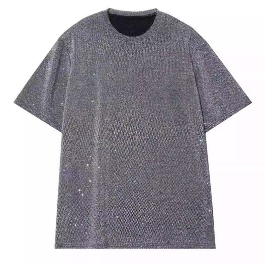 Trendy Sparkling Unisex Style Round Neck T-Shirt