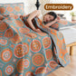 Multifunctional Two-Sided and Printed Cotton Towel Blanket