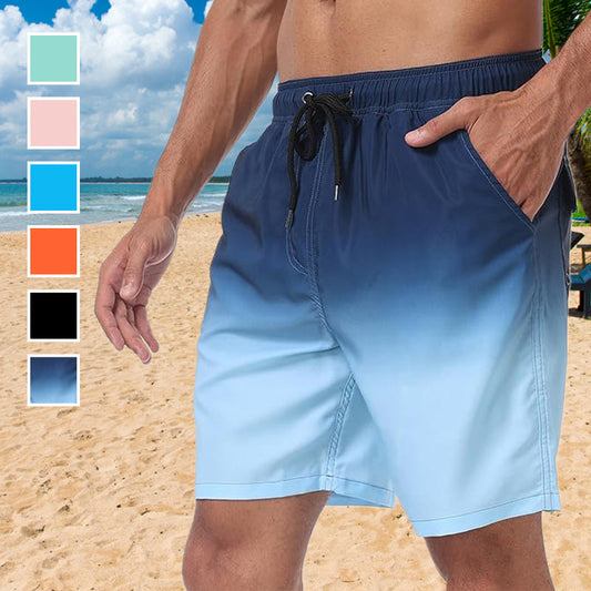 Men's Swim Shorts with Compression Liner ＆ Pockets