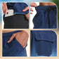 Men's Swim Shorts with Compression Liner ＆ Pockets