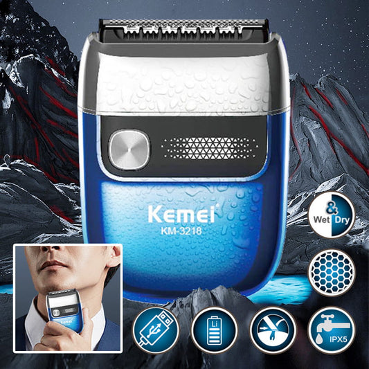 Compact Portable Waterproof Detachable Blade Electric Shaver