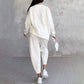 ❤️‍🔥Clearance Sale-50% OFF🤍Round-Neck Long-Sleeved Top ＆ Pants 2-Piece Set