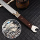 2-in-1 Stainless Steel Tool Ruler Wrench