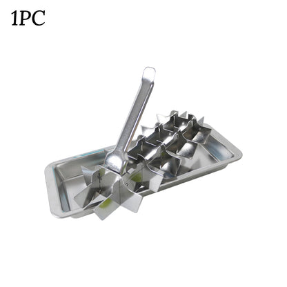 Stainless Steel Ice Cube Trays with Easy-to-Remove Handles