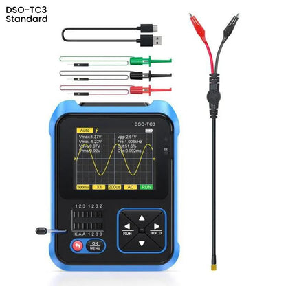 500KHz Handheld 3-in-1 Digital Oscilloscope