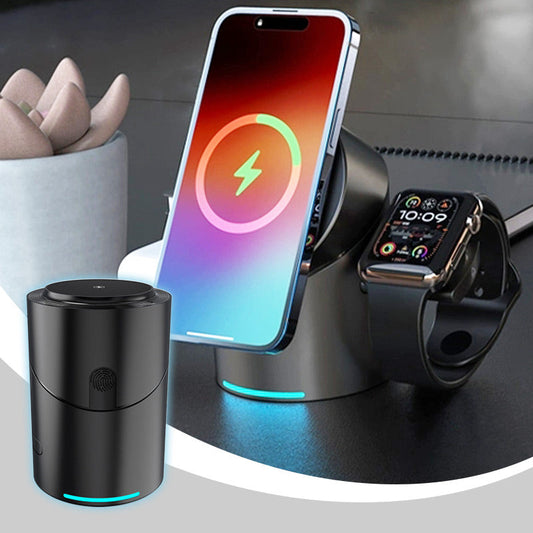 3 in 1 15W Rotary Wireless Charging Station