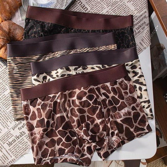 Men's Breathable Animal Print Boxer Briefs