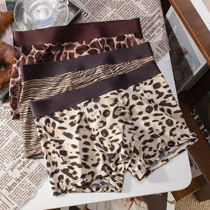 Men's Breathable Animal Print Boxer Briefs