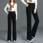 🍂 New Fall/Winter🍂 Women’s High-Waisted Velvet Straight Pants | Stylish Fleece-Lined Wide-Leg Trousers