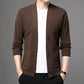 Comfortable Men's Knit Jacket with Buttons