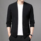 Comfortable Men's Knit Jacket with Buttons