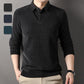 Men's Fake Two-Piece Lined Pullover with Lapel Collar