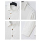 Men's Solid Color Lapel Long Sleeve Shirt