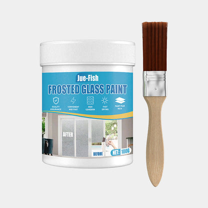 Waterproof Frosted Glass Paint for Door & Window with Brush