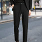 Men's Comfortable Solid Color Tapered Casual Trousers